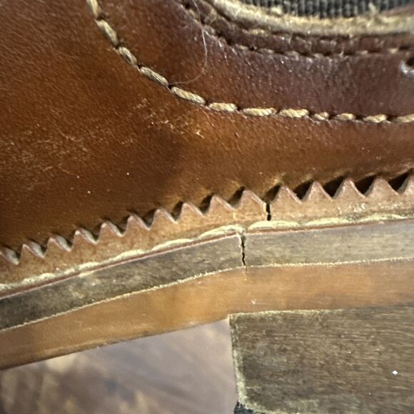 Vintage Foundry Co Men\'s Darwin Leather Chelsea Boots, Cognac, Size 11 GUC main image 10